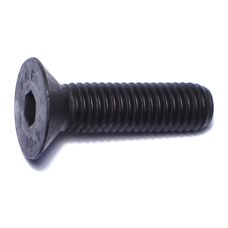 Midwest Fastener M8-1.25 Socket Head Cap Screw, Flat, Black Oxide Steel, 30 mm Length, 4 PK 76044